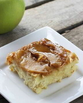 Шарлотка яблочно-творожная