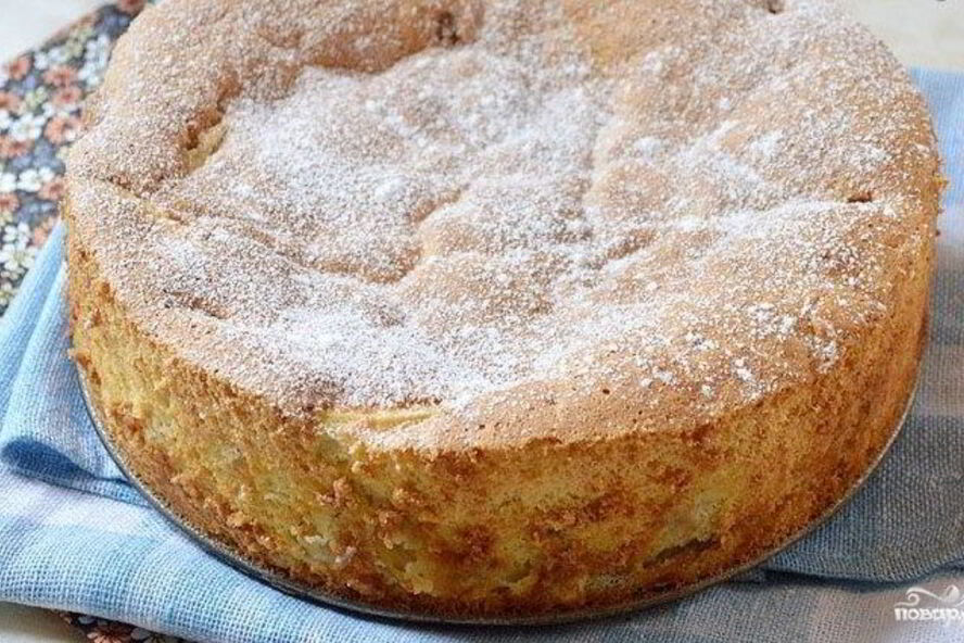 Рецепт воздушная шарлотка