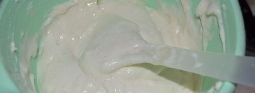 яблочная шарлотка под двухцветным бисквитом. Шаг 4