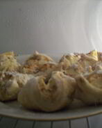 Слоеные конвертики с творогом