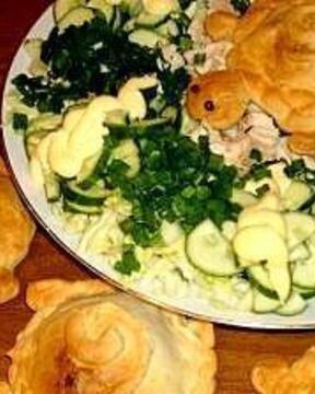 Слойки овощные Черепашки