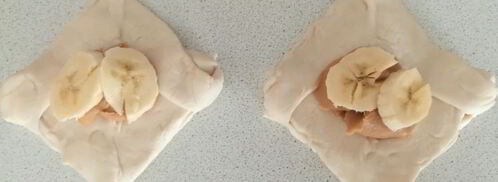 слойки с арахисовой пастой и бананом. Шаг 4