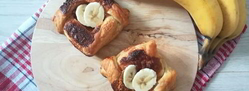 слойки с арахисовой пастой и бананом. Шаг 5