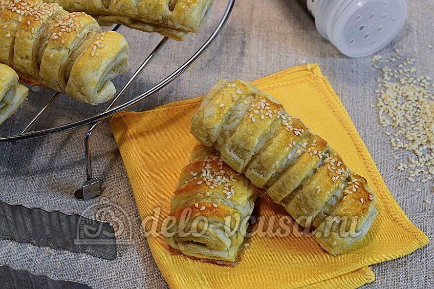 Рецепт слойки с мясом