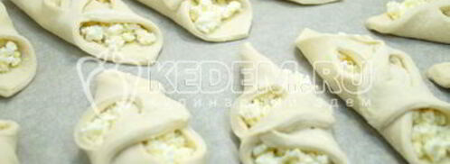 слойки с творогом любимые. Шаг 7