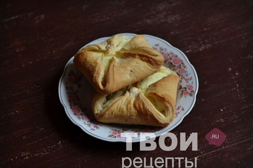 Рецепт слойки с творогом