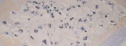 слойки с творожной начинкой и изюмом. Шаг 2