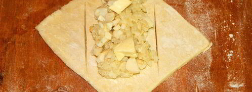 слойки с яйцом и рисом. Шаг 8