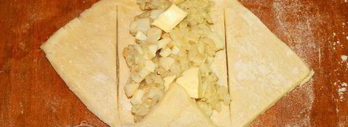 слойки с яйцом и рисом. Шаг 9