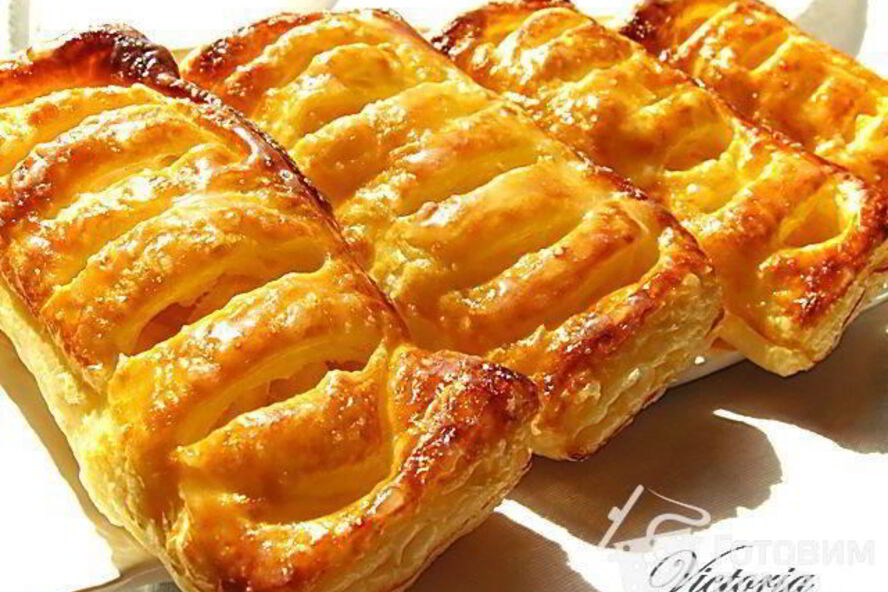 Рецепт слойки яблочные жалюзи