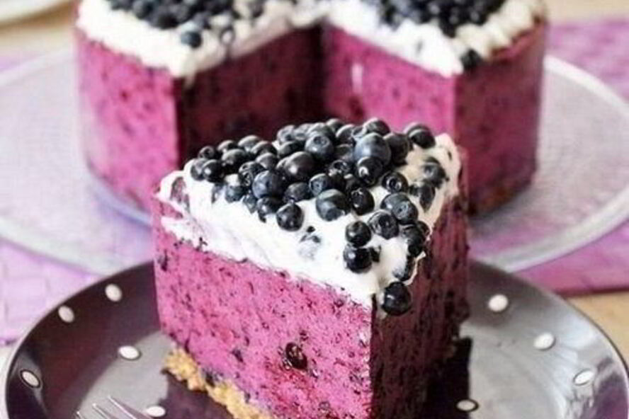 Рецепт черничный творожник