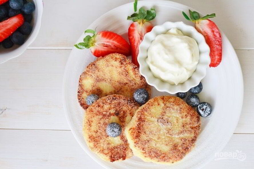 Рецепт сырник с творогом и манкой