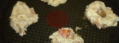 сырники с беконом и грибами. Шаг 4