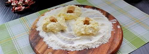 сырники с ирисками. Шаг 5