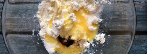 сырники с шоколадом и манговым соусом. Шаг 4