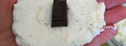 сырники с шоколадом в овсяных хлопьях. Шаг 4