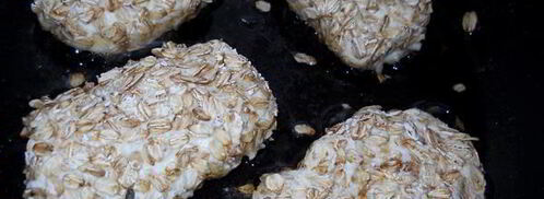 сырники с шоколадом в овсяных хлопьях. Шаг 6