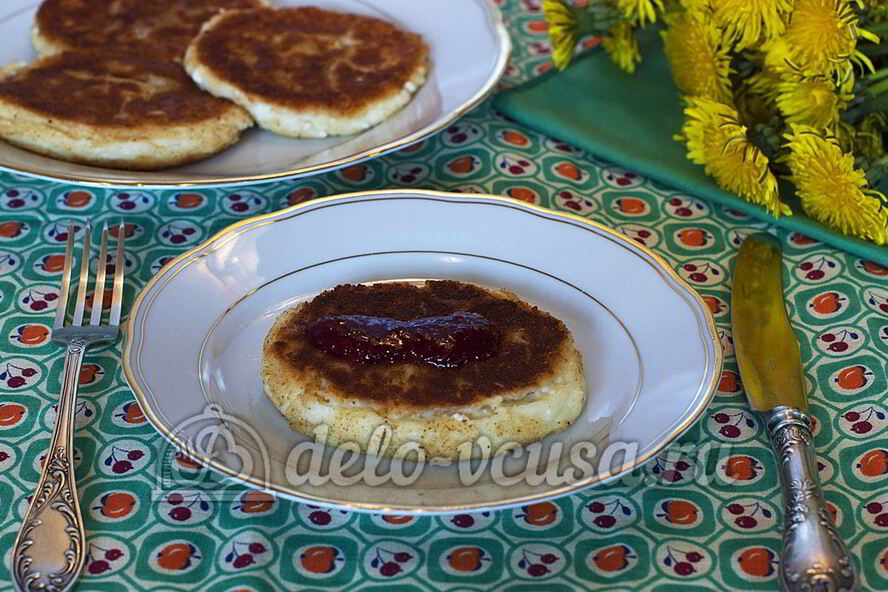 Рецепт сырники с вареньем