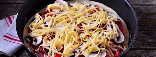 быстрое дрожжевое тесто для пиццы на воде. Шаг 13