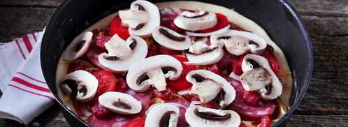 быстрое дрожжевое тесто для пиццы на воде. Шаг 12