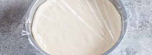 пышное дрожжевое тесто для пиццы. Шаг 9