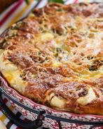 Слоеное тесто с фаршем