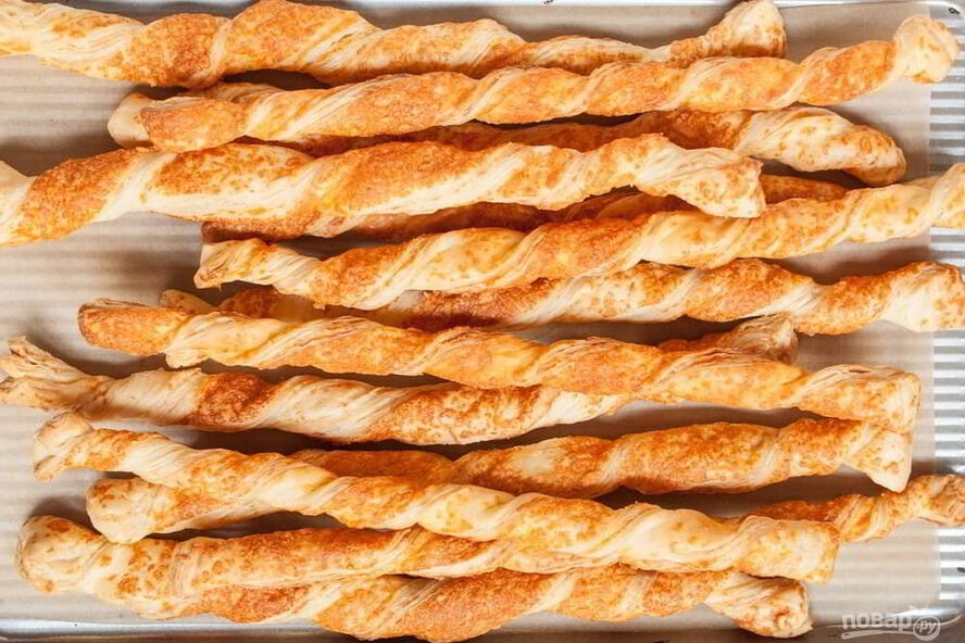 Рецепт слоеное тесто с сыром