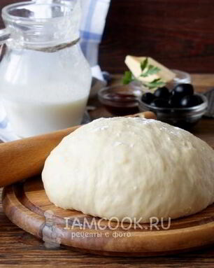 Тесто для пиццы на кефире без дрожжей