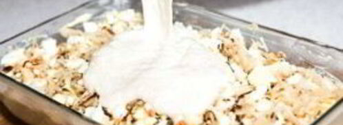 тесто на кефире для пирога с капустой. Шаг 8