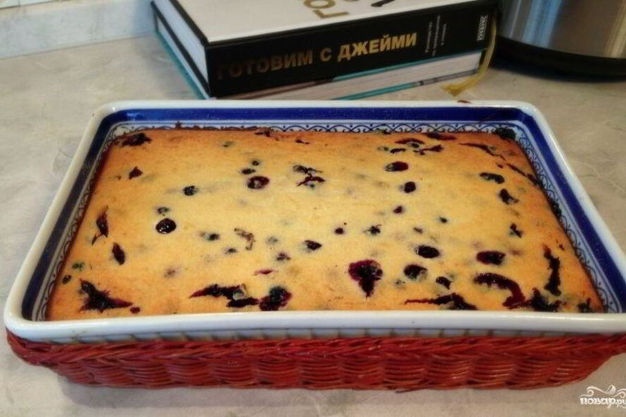 Рецепт творожное тесто с ягодами