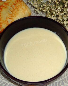 Заварное тесто для блинов на молоке