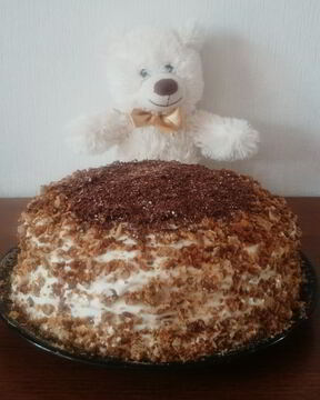 Банановый торт на кефире