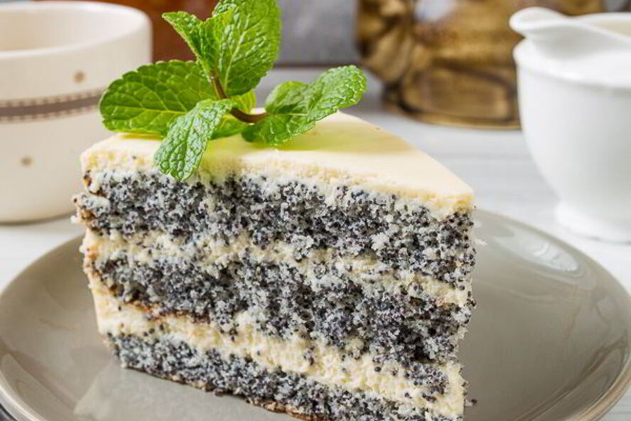 Рецепт маковый торт с заварным кремом