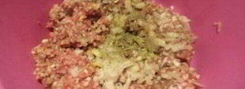 мясной торт с рисом голубчик. Шаг 5