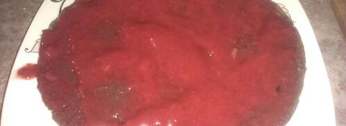 шоколадный торт с молочно-клубничным желе. Шаг 3