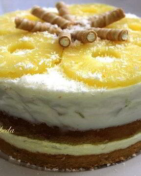 Торт Ананасово-кокосовый