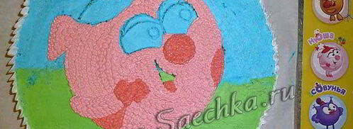 торт-разукрашка с нюшей. Шаг 5