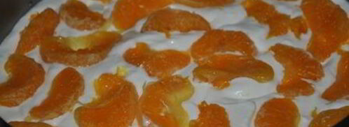 творожный торт с мандаринами. Шаг 6