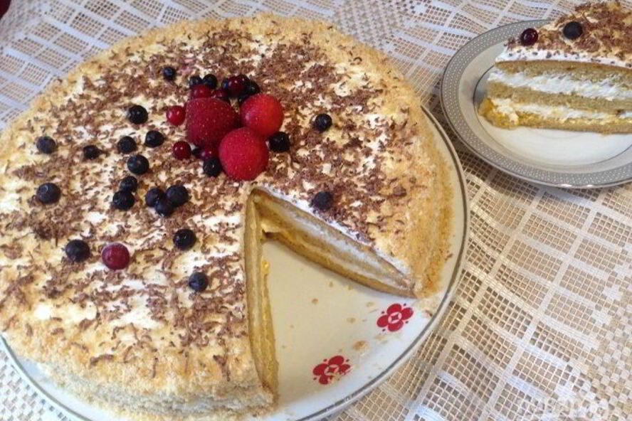 Рецепт тыквенный торт со взбитыми сливками