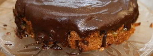 венский ореховый торт с шоколадной глазурью. Шаг 10