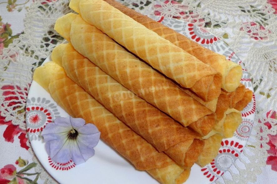 Рецепт хрустящие вафельные трубочки в вафельнице