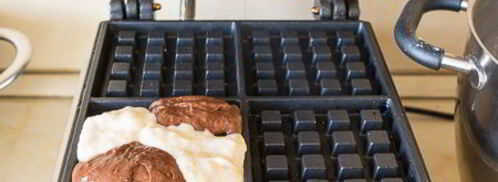 шоколадно-банановые вафли. Шаг 9