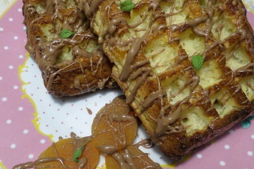 Рецепт творожные вафли с курагой