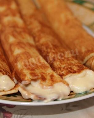 Вафельные трубочки с кремом