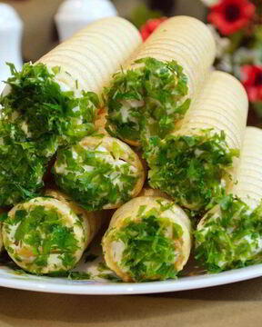 Вафельные трубочки с начинкой