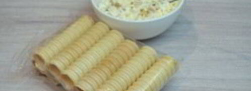 вафельные трубочки с начинкой. Шаг 5