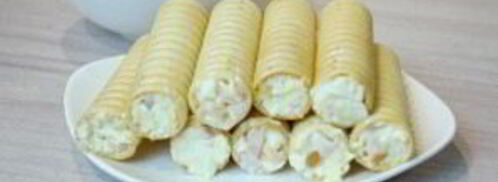 вафельные трубочки с начинкой. Шаг 6