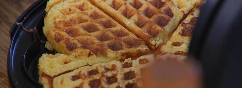 вафли из бриоши с клубникой и земляникой. Шаг 3