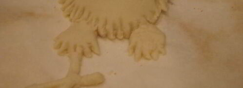 выпечка из пресного теста попугай кеша. Шаг 4