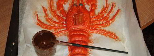 выпечка из пресного теста раки. Шаг 9